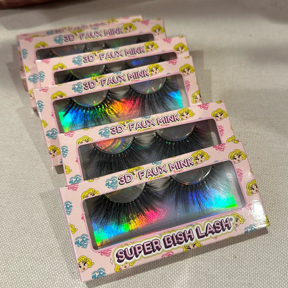 Kim Chi Chic 3D faux mink super bish lash 01 set of 6